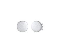 Nenalina Basic Kreis Geo Brushed Ohrstecker 925 Silber Grau Damen