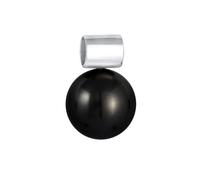 Nenalina Basic Perle 925 Silber Schwarz Damen