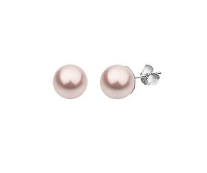 Nenalina Basic Synthetische Perle Rosa 925 Silber Damen