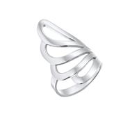 Nenalina Basic Welle Geo Modern Schlicht 925 Silber 58 Damen