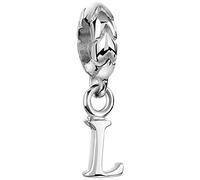 Nenalina Bead Buchstabe L 925er Sterling Silber | Buchstabenelement aus Beads Alphabet | Buchstaben Charm Bead für Armband und Ketten kompatibel | 719177-000