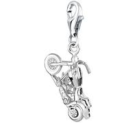 Nenalina Charm Big Bike-Anhänger Motorrad Cross 925er Silber Silber