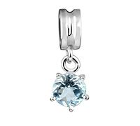 Nenalina Charm-Einhänger »Bead Solitär Topas Edelstein Basic 925 Silber«