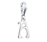 Nenalina Buchstabe A Karabiner Charm Anhänger für Bettelarmband aus 925 Sterling Silber 713230-000