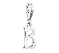 Nenalina Buchstabe B Karabiner Charm Anhänger für Bettelarmband aus 925 Sterling Silber 713231-000