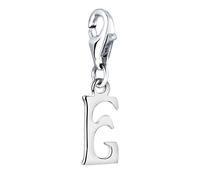 Nenalina Buchstabe E Karabiner Charm Anhänger für Bettelarmband aus 925 Sterling Silber 713234-000