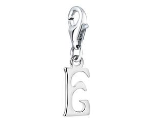 Nenalina Buchstabe E Karabiner Charm Anhänger für Bettelarmband aus 925 Sterling Silber 713234-000