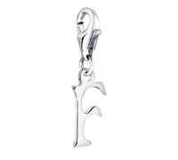 Nenalina Buchstabe F Karabiner Charm Anhänger für Bettelarmband aus 925 Sterling Silber 713235-000