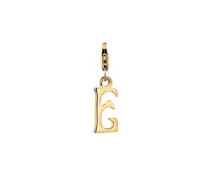 Nenalina Buchstabe "M" Anhänger Initialen Trend 925 Silber goldfarben Damen
