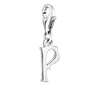 Nenalina Buchstabe P Karabiner Charm Anhänger für Bettelarmband aus 925 Sterling Silber 713245-000
