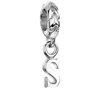 Nenalina Buchstabe S 925er Sterling Silber | Buchstabenelement Aus Beads Alphabet | Charm Bead für Armband und Ketten Kompatibel | 719184-000