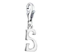 Nenalina Buchstabe S Karabiner Charm Anhänger für Bettelarmband aus 925 Sterling Silber 713248-000