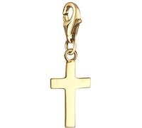 Nenalina Charm Anhänger Kreuz 925 Sterling Silber - Clasp Charm Damen - Handgefertigt, stilvoll & elegant