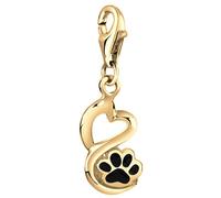 Nenalina Charm Anhänger Herz Pfote Hund Tierliebe 925 Silber Charms & Kettenanhänger Produkte (1.0 pieces)