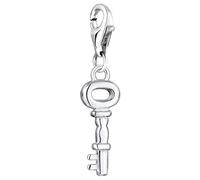 Nenalina, Charm Anhänger Schlüssel Symbol Trend Basic 925 Silber in silber, Schmuck für Damen Gr. OneSize