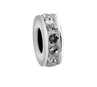 Nenalina Charm Kugel Bead Basic Kristalle 925er Silber Silber