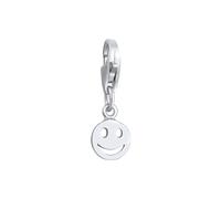 Nenalina Charm mit Smiling Face Anhänger 925 Silber silberfarben Damen