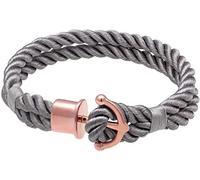 Nenalina Armband »Anker Maritim Nylon Bändchen 925er Silber rosé«