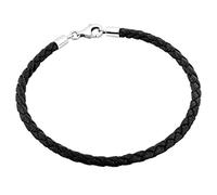 Nenalina Bead Anhänger Bettelarmband Kunstleder 925 Silber 19 Damen