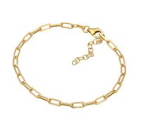 Nenalina Armband Gliederarmband Charmträger Basic 925 Silber (Farbe: Gold, Größe: 16 Cm)