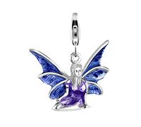 Nenalina Elfe Karabiner Charm Anhänger für Bettelarmband aus 925 Sterling Silber 714129-001