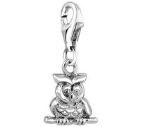 Nenalina Charm-Einhänger »Eulen-Anhänger Boho Basic Tier 925 Silber«