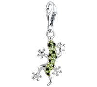 Nenalina Gekko Karabiner Charm Anhänger für Bettelarmband aus 925 Sterling Silber 716240-032