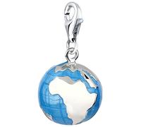 Nenalina Charm Globus Anhänger in 925 Sterling Silber für alle gängigen Charmträger 714088-001