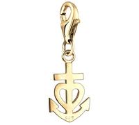 Nenalina goldener Anker Karabiner Charm Anhänger für Bettelarmband aus 925 Sterling Silber 0401312219