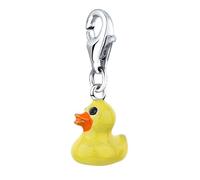Nenalina Uroki Anhänger Gummiente Duck Enamel 925 Sterling Silber Srebro Damen