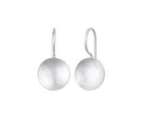 Nenalina Hänger Basic Geo Look Kreis Brushed 925er Silber silberfarben Damen