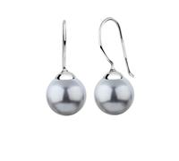 Nenalina Ohrringe Hänger Basic Synthetische Perle 925 Silber Silber