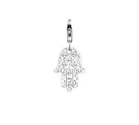 Nenalina Charm Hamsa Hand Symbol Swarovski® Kristalle 925 Silber Silber