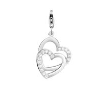 Nenalina Herz Anhänger Zirkonia Kristalle 925 Silber OneSize Damen