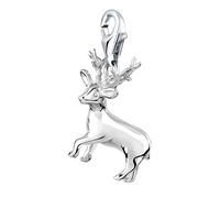 Nenalina Hirsch Charm aus 925 Sterling Silber, passend für alle gängigen Charmträger und Bettelarmband 713272-000