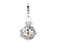 Nenalina Klangkugel Ornament Zirkonia 925 Silber silberfarben Damen