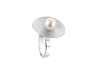 Nenalina Kreis Muschelkernperle Gebürstet 925er Silber 58 Damen