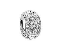 Nenalina Crystal Silber Bead in 925 Sterling Silber, auch kompatibel für alle Beads Armbänder und Halsketten, 718072-008