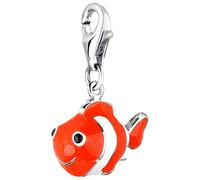 Nenalina Nemo, Fisch Karabiner Charm Anhänger für Bettelarmband aus 925 Sterling Silber 714060-001