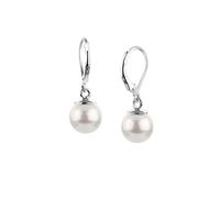 Nenalina Ohrringe Ohrhänger Muschelkernperle Edel 925 Silber Silber