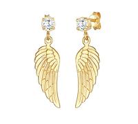 Nenalina Ohrringe Silber 925 Damen Ohrhänger mit Flügel und Zirkonia