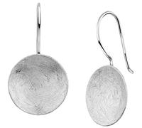 Nenalina Hänger Basic Geo Look Kreis Brushed 925er Silber silberfarben Damen