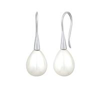 Nenalina Ohrringe Silber 925 Damen Ohrhänger mit Muschelkernperle in Tropfen Form (15 mm)