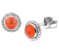 Nenalina Damen Ohrringe dunkelorange / silber, Größe One Size, 4298410 Dunkelorange / Silber One Size