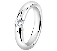 Ring Solitär Zirkonia Kristall Verlobung 925 Silber Nenalina Silber 52 (Artikelnummer: 4N266/80X52)
