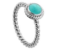 Nenalina Ring Silber 925 Damen Silberring Damenring mit 6 mm Türkis Edelstein (blau)