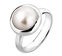 Nenalina Ring Damenring Mabe Perle Klassisch 925 Sterling Silber 58 mm Silber