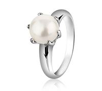 Nenalina Ring Silber 925 Damen Silberring Damenring mit Süßwasserperle