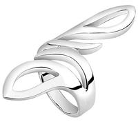 Nenalina Ring Wickelring Basic Statement Struktur 925 Silber 58 mm Silber