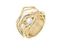 Nenalina Ring Silber 925 Damen vergoldet Silberring Damenring Gold